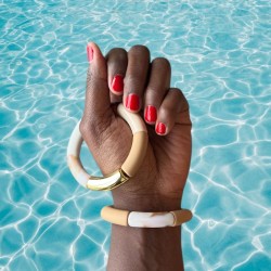 Lot de 2 bracelets tendance camel